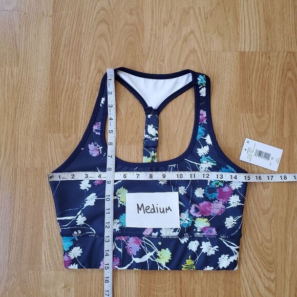 Josie Natori Printed Cropped Top Sports Bra - Picture 9 of 10